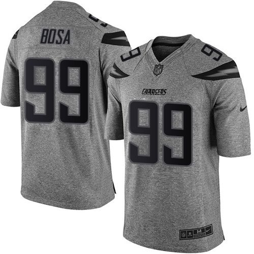 Nike Chargers #99 Joey Bosa Gray Men's Stitched NFL Limited Gridiron Gray Jersey